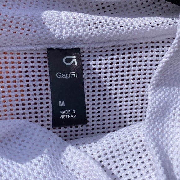 GapFit Crop Mock Neck White Pull Over Size M - Picture 7 of 10